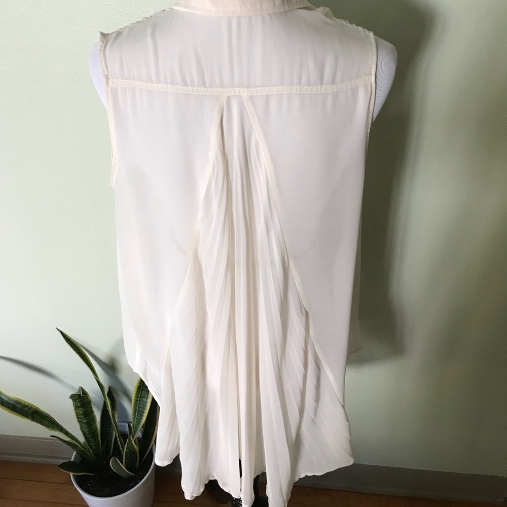 Mink Pink Sheer Pleated Top